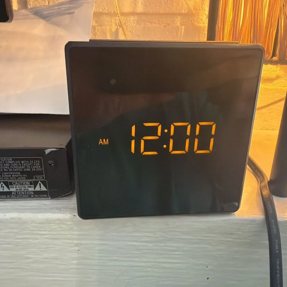 Genuine SONY ICF-C1T Desktop Alarm Clock AM FM Radio Black Free Shipping!
